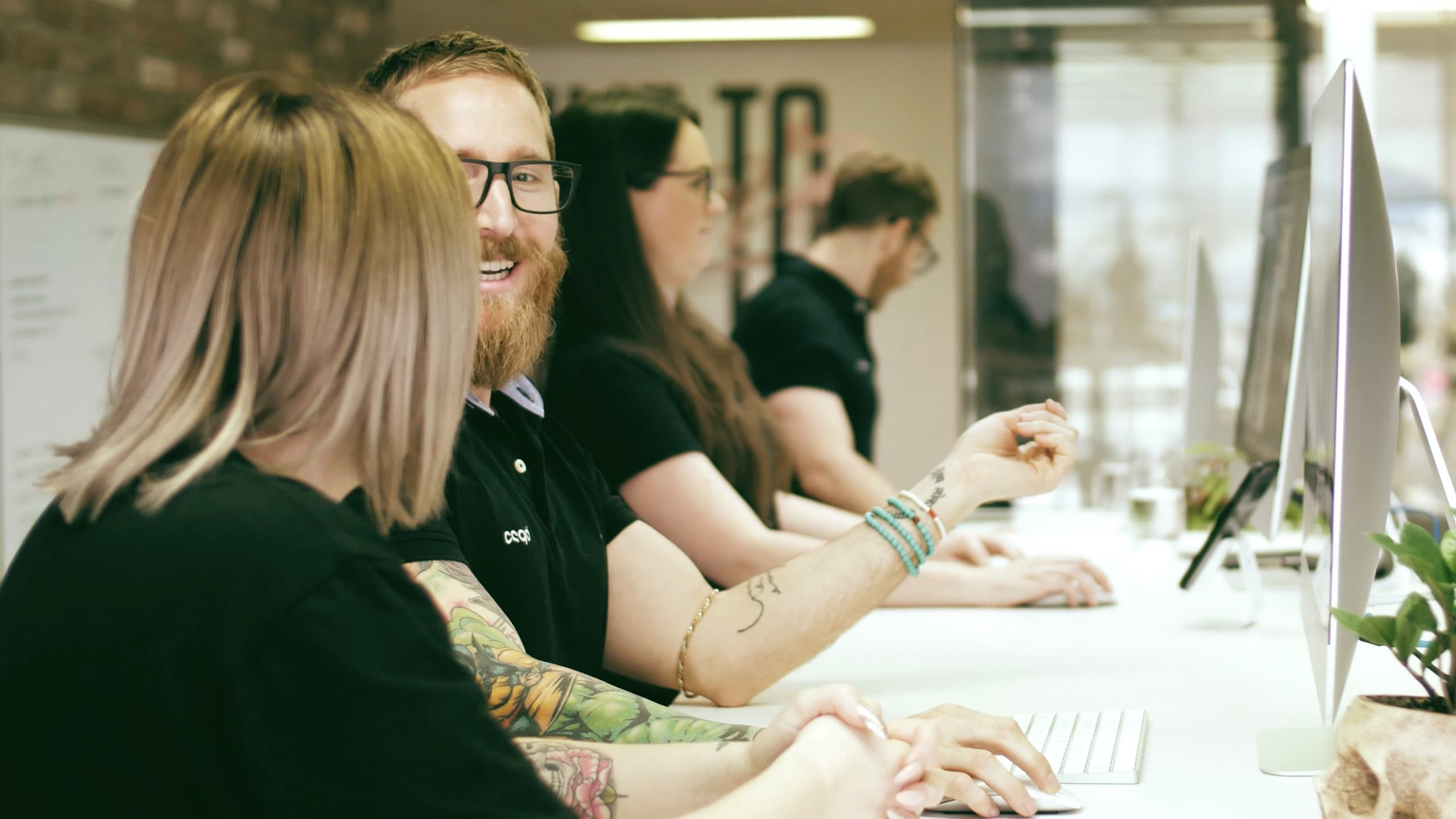 The Embark Agency team in their office