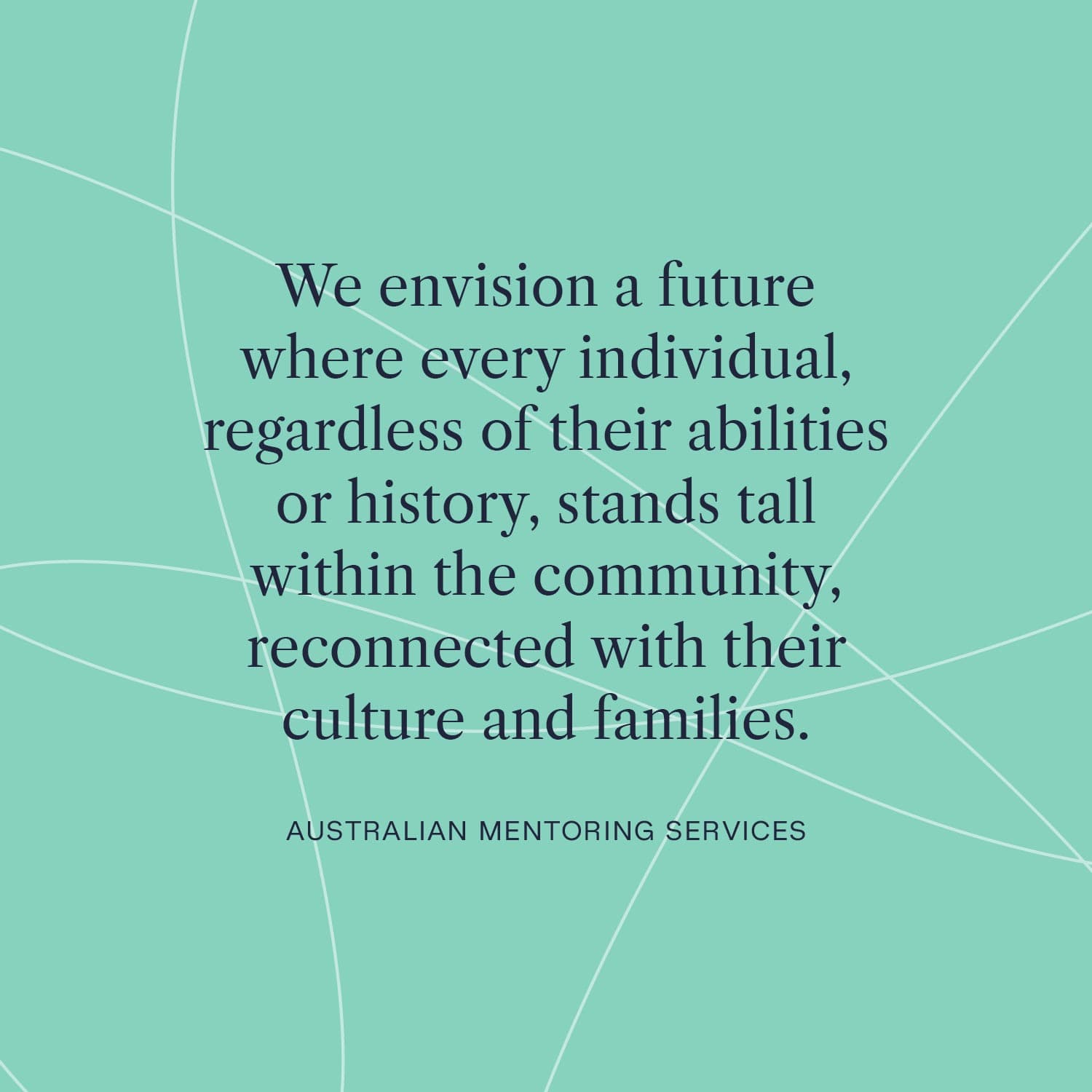 Australian Mentoring Services quote card