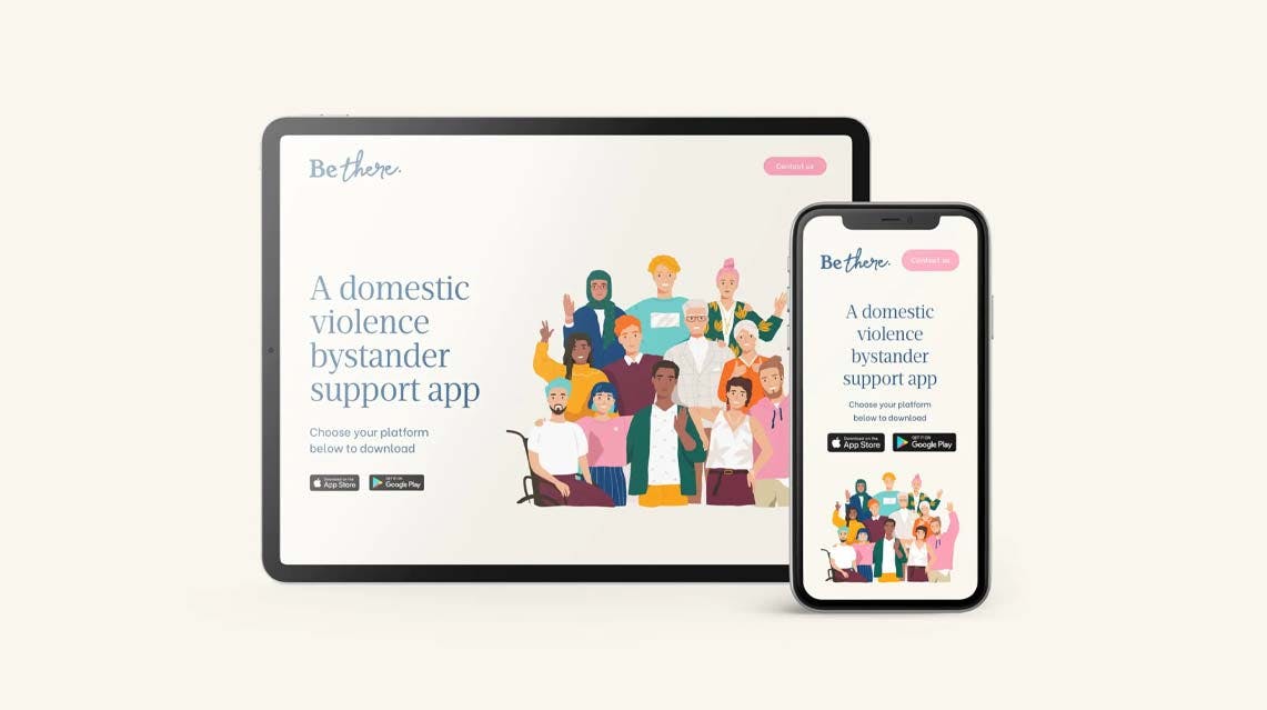 Web Design for be There App