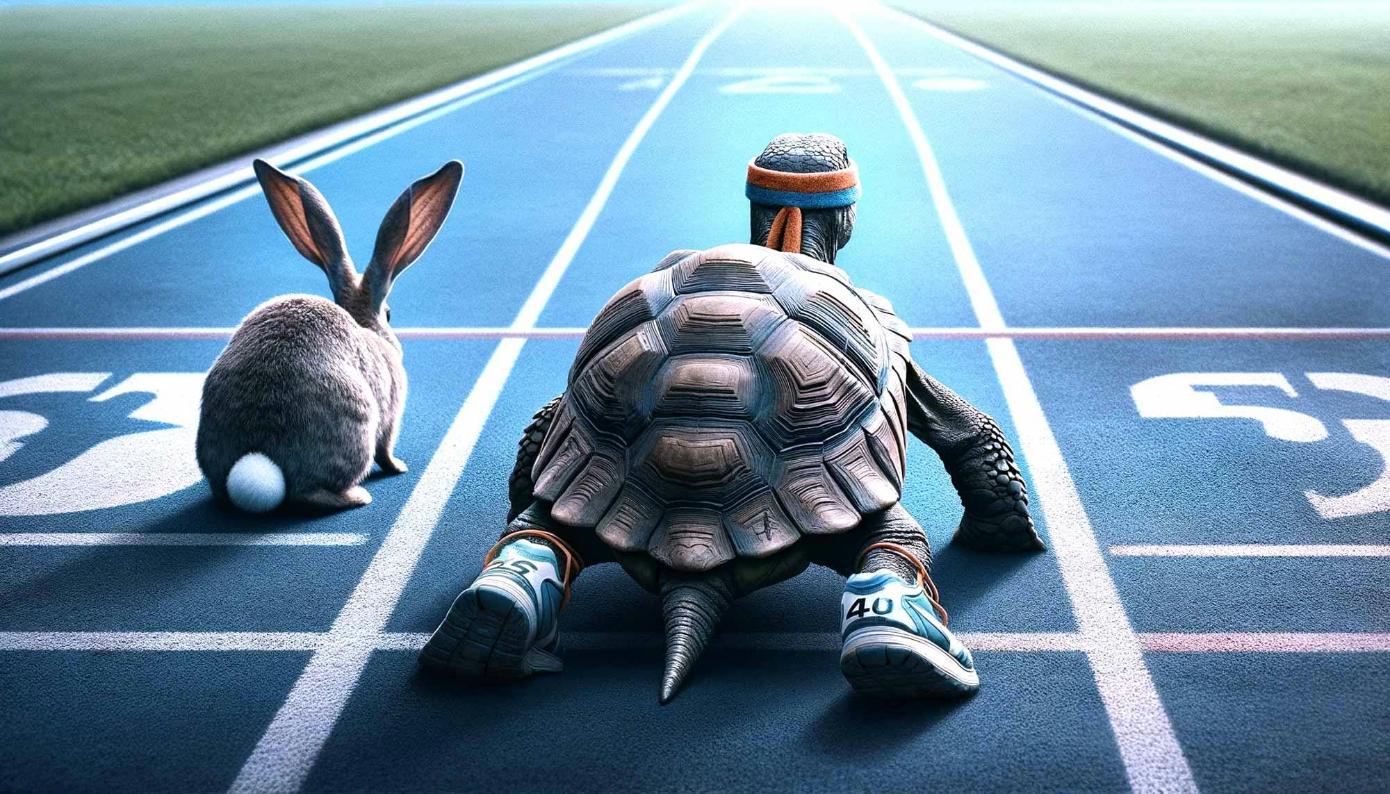 Tortoise & hare racing