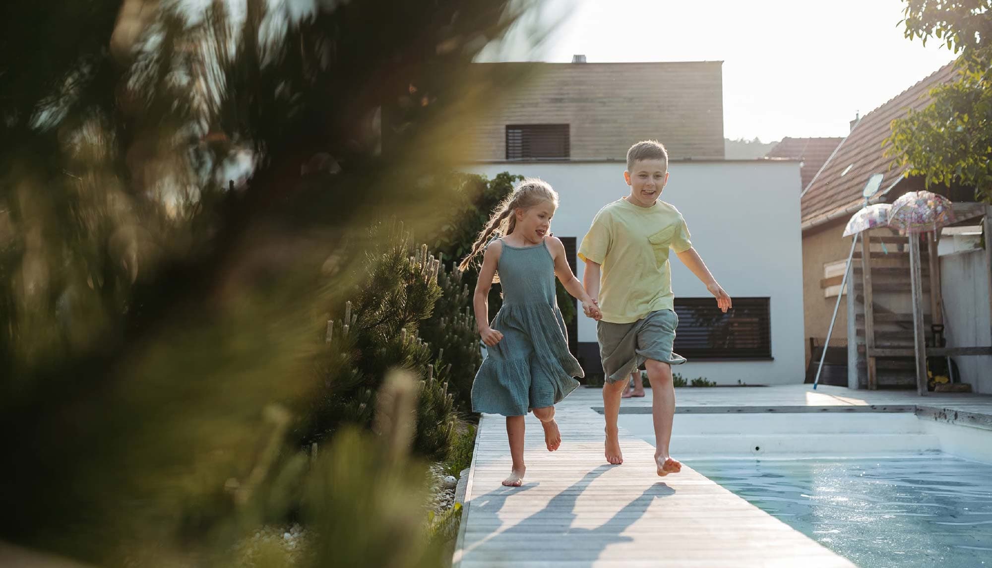 Wattle court home children playing