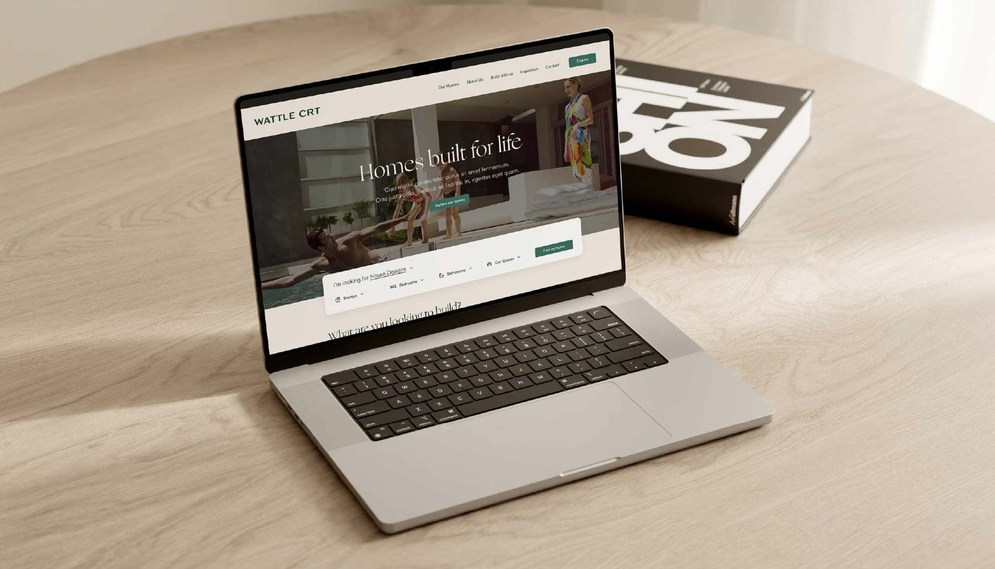 Wattle Court homes website mockup